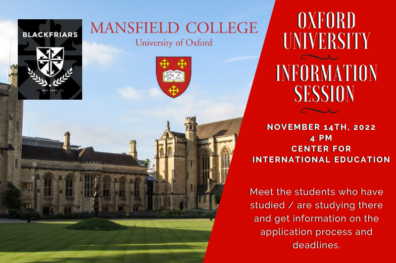 Oxford Info Session November 14 2022
